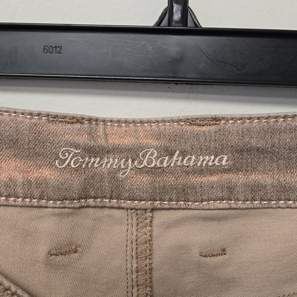 Tommy Bahama Metallic Denim High Rise Ankle Copper Metallic 2 - Picture 4 of 12